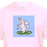 Unicorn Art - Toddler Light-Pink-T-Shirt (4T)