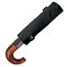 ShedRain Curved Wood Handle Umbrella, Black
