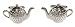 Crystal Teapot Cufflinks by Simon Carter