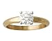 Jewelry : 1/10 ct.tw Round Diamond Solitaire Ring in 18k Yellow Gold