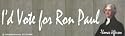 Bumper Stickers "I'd vote for Ron Paul-Thomas Jefferson"