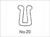 コクゴ 玉付溝ゴム No.20 溝幅3mm 50m巻