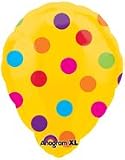 Yellow Polka Dot 18 Inch Mylar Balloon