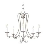 Sea Gull Lighting 3116-962 Scandia Five-Light Chandelier, Brushed Nickel Finish