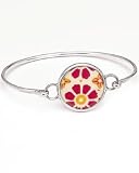 Baroni Sienna Daisy Japanese Paper Bangle Bracelet