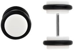 Miuu Piercing Fake Plug - synthetic - rubber - white