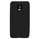 Silicone Gel Skin Sleeve BLACK Rubber Soft Cover Case for LG P999 / G2X / O ....