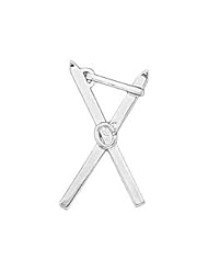 Winter Sports - Crossed Ski Charm