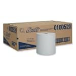 KIMBERLY-CLARK PROFESSIONAL* SCOTT Nonperforated Hard Roll Towel, 8"x1000 ft, Recycled, WH, 6 Rolls/Carton