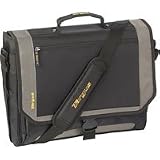 Targus CityGear Miami Messenger Case for 17 Inch Notebooks TCG200 (Black with Grey)