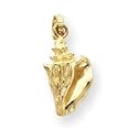 14k 3-D Conch Shell Pendant