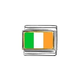 Ireland Flag Italian Charm Bracelet Link