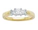 1/2 ct Three-stone Princess Diamond Band