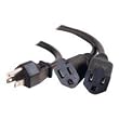 Cables To Go - 29802 - 1 To 2 Power Cord Splitter
