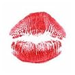 Red Lips Glitter Temporary Tattoo 2x2