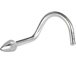 Silver Cone Nose Ring