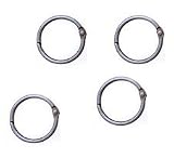 CUSTOM BINDING RINGS SMALL .875 10/PKG-ANTIQUE SILVER
