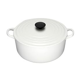 Le Creuset Casserole, Round, White, 28 cm