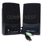 Benwin ATW-228 2-Piece USB 2.0 Speakers Set (Black)