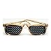 Heritage Products Pinhole Half-Frame Brown Glasses