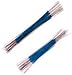 Wire, Wrapping Wire, Pre Cut/Stripped, PVDF, Blue, 30 AWG