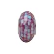 Kera Purple Mosaic Mother of Pearl Bead