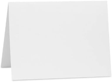 A2 Folded Card (4 1/4 x 5 1/2) - Bright White - 100% Cotton (50 Qty.)