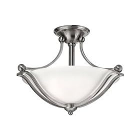 Best Reviews of Hinkley 4651BN Semi Flush 2 Light Foyer - 
