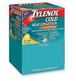 Tylenol Cold Head Congestion, Severe, Daytime, 50 Pouches of 2
Caplets Each