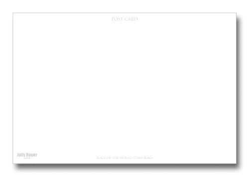 世界の国旗ポストカードシリーズ ＜旗＞ 海賊旗C Flags of the world POST CARD <FLAG> Jolly Roger