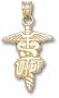Univ Of Texas El Paso "Utep" Caduceus 10K Charm/Pendant