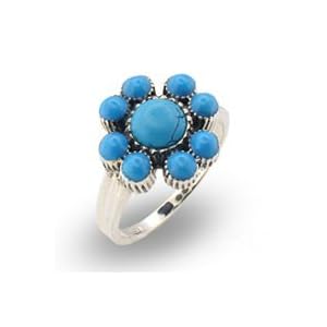 Jewelry - 1 Carat Aquamarine Turquoise Ring SZ 5