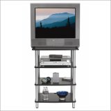 Sanus AFA Black Accurate Black Modular 4-Shelf Audio Rack System