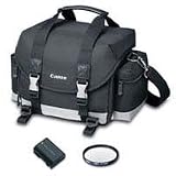 Canon XS/XSI Digital Rebel Kit with Case, 58mm UV Filter and LP-E5 Li-ion Battery