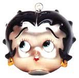 Betty Boop Christmas Ornament Glass 4 1/2"