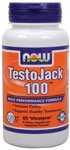 TestoJack 100 by NOW Foods - Sports And Specialty Formulas (50 mg - 60 Vegetarian Capsules)