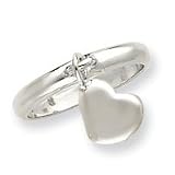 Sterling Silvert Dangle Heart Ring