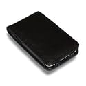 4G Touch Luxury Black Genuine Leather Case Cover & Screen Protector for New Apple iPod Touch 4th Generation - 8GB 32GB 64GB