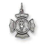 Sterling Silver St. Florian Badge Medal