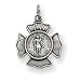 Sterling Silver St. Florian Badge Medal