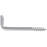The Hillman Group 320495 .106 x 1-3/8" Zinc-Plated Square Bend Hook 100-Pack