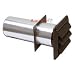 4" Duct Louvered Plastic Shutters. With Duct Connection Tailpiece-2 Pieces Fantech-HS4W