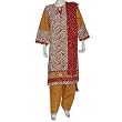 Cotton Salwar Kameez Womens Dress Printed Embroidered Multicolored Size L (slk390a)
