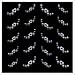 Joby Jewels on White Design Nail Sticker- JB-04