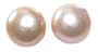 Beautiful Genuine Pink Peach Fresh Water Pearls 10mm Stud Earrings on 925 Sterling Silver Posts ~ Comes Gift Boxed
