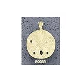 Sand Dollar Large 7/8 Charm/Pendant -14K/10K, Stainless Steel or Gold Plated