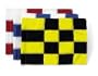 Tie-Style Checkered Golf Flags - Set of 9