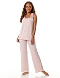 Motherhood Maternity: Sleeveless Scoop Neck Ruffled Nursing Pajama Set