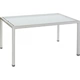 IMAGE OF Nuevo - Contemporary Patio / Outdoor Sunflower Medium Dining Table - Pearl