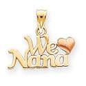 14k Two-Tone We Love Nana Charm